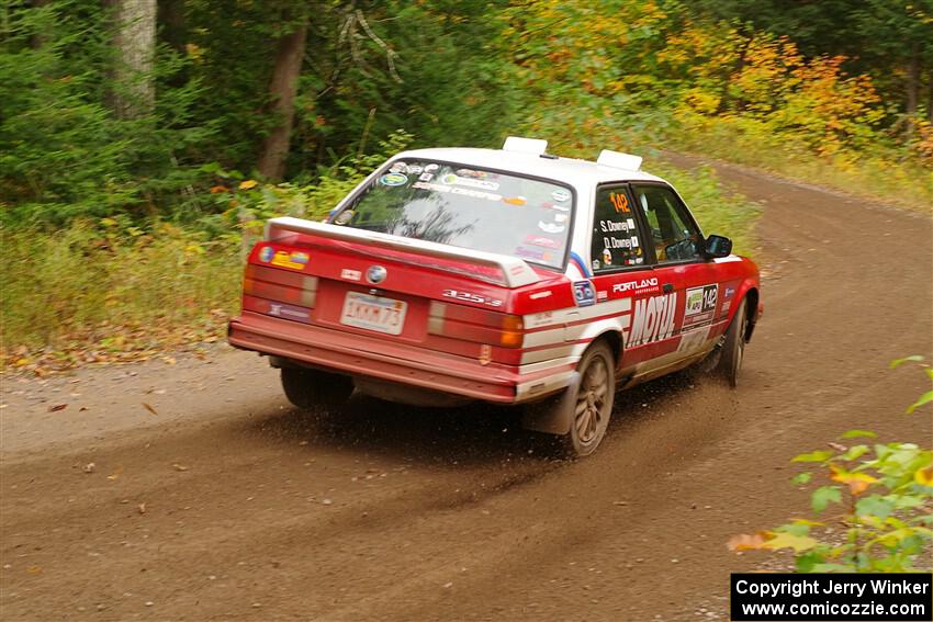 Dan Downey / Sammie Downey BMW 325is on SS2, Bob Lake I.