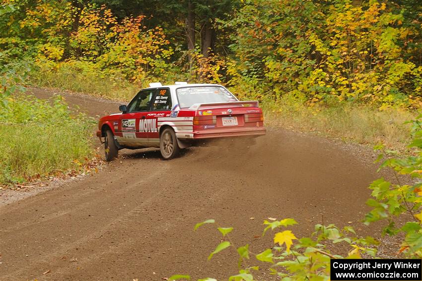 Dan Downey / Sammie Downey BMW 325is on SS2, Bob Lake I.