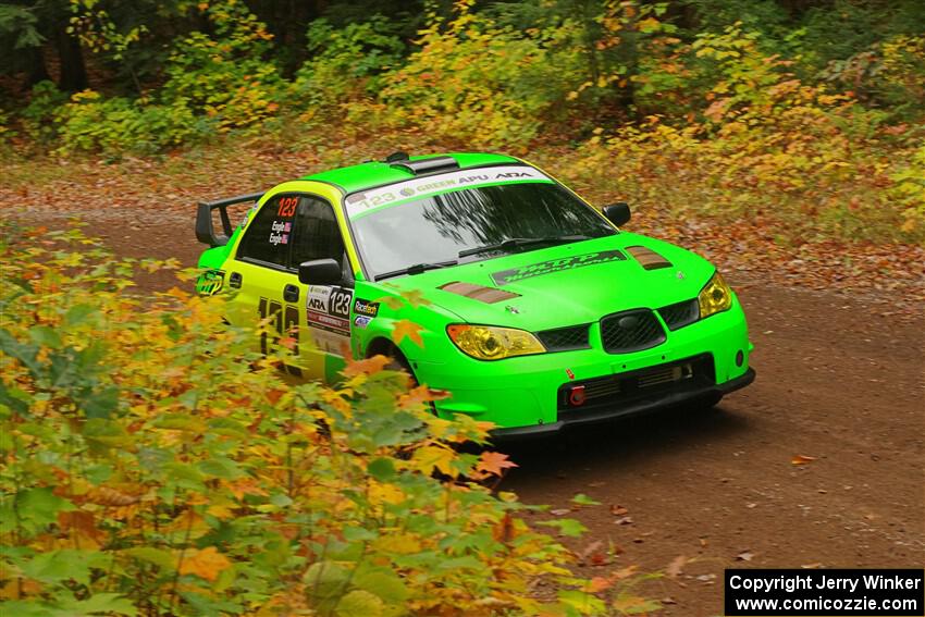 Mike Engle / Morgan Engle Subaru WRX STi on SS2, Bob Lake I.