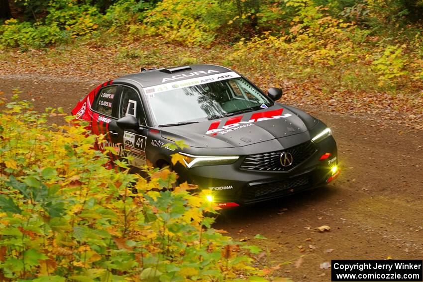 Chris Sladek / John Sharps Acura Integra on SS2, Bob Lake I.