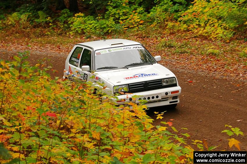 Tim O'Neil / Constantine Mantopoulos VW Rallye Golf on SS2, Bob Lake I.