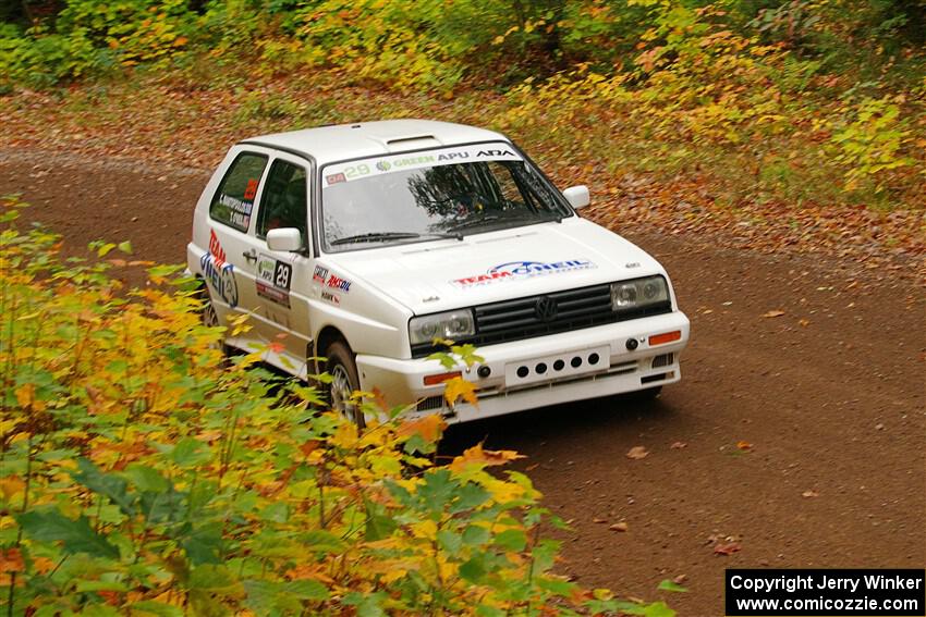 Tim O'Neil / Constantine Mantopoulos VW Rallye Golf on SS2, Bob Lake I.