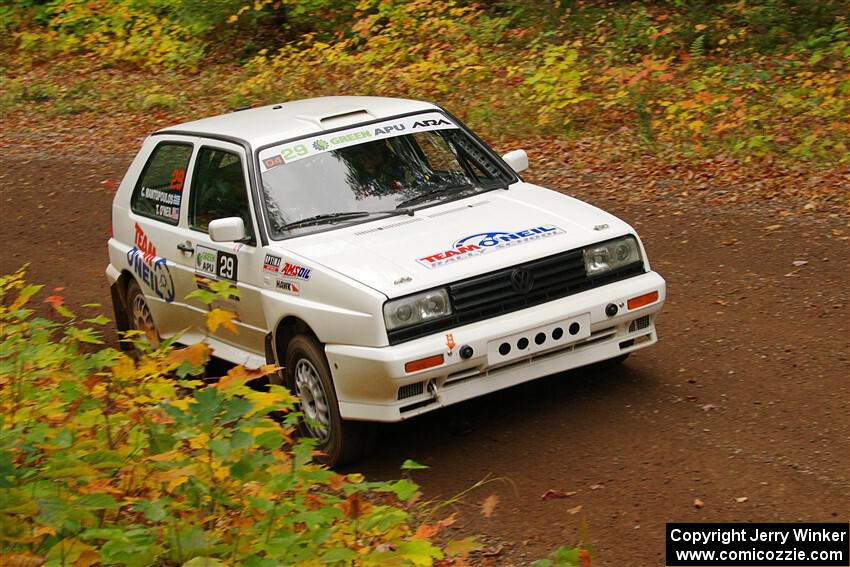 Tim O'Neil / Constantine Mantopoulos VW Rallye Golf on SS2, Bob Lake I.