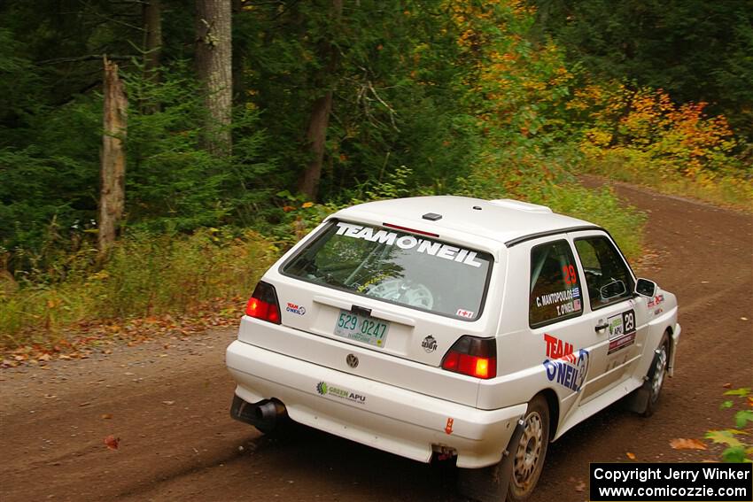 Tim O'Neil / Constantine Mantopoulos VW Rallye Golf on SS2, Bob Lake I.