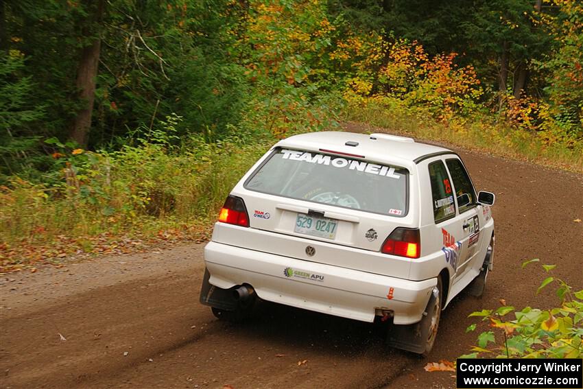 Tim O'Neil / Constantine Mantopoulos VW Rallye Golf on SS2, Bob Lake I.