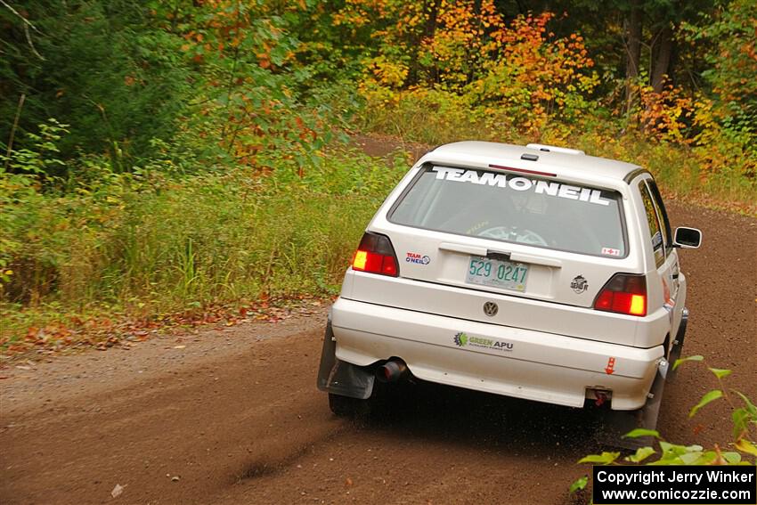 Tim O'Neil / Constantine Mantopoulos VW Rallye Golf on SS2, Bob Lake I.