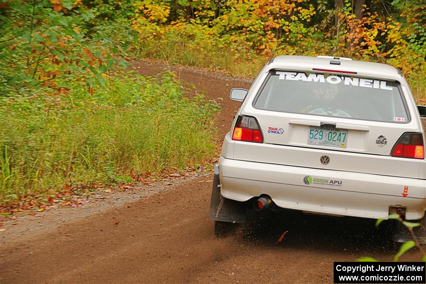 Tim O'Neil / Constantine Mantopoulos VW Rallye Golf on SS2, Bob Lake I.