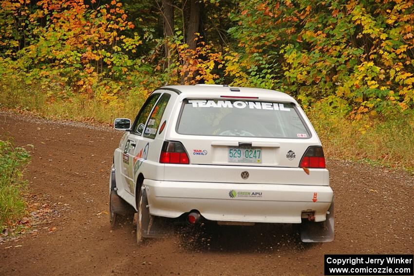 Tim O'Neil / Constantine Mantopoulos VW Rallye Golf on SS2, Bob Lake I.