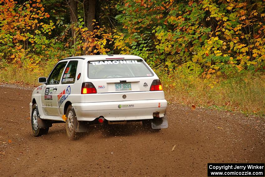 Tim O'Neil / Constantine Mantopoulos VW Rallye Golf on SS2, Bob Lake I.