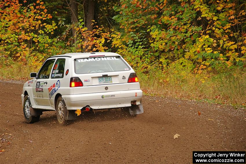 Tim O'Neil / Constantine Mantopoulos VW Rallye Golf on SS2, Bob Lake I.