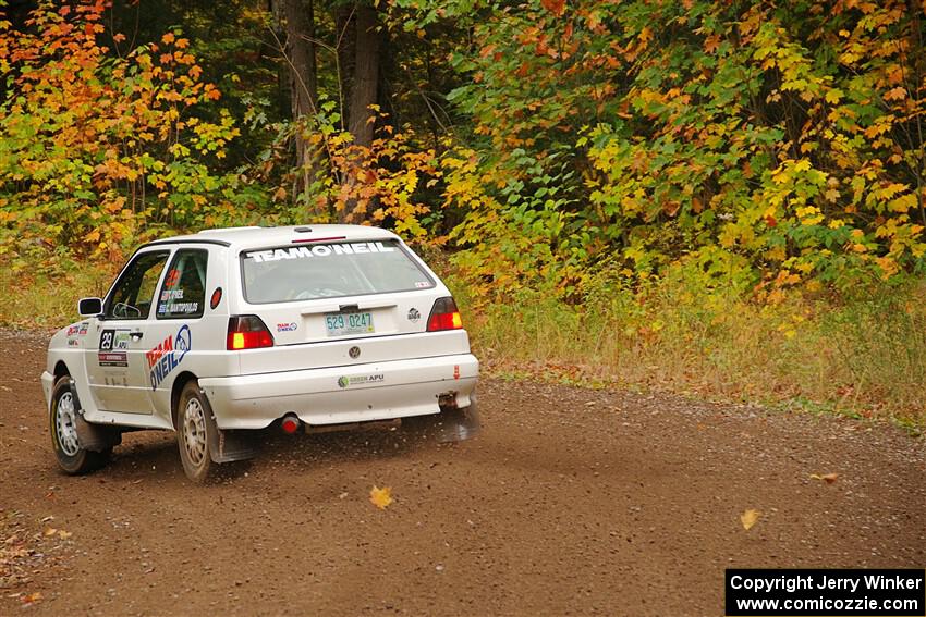 Tim O'Neil / Constantine Mantopoulos VW Rallye Golf on SS2, Bob Lake I.