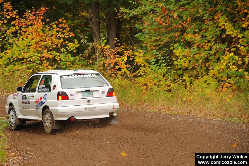 Tim O'Neil / Constantine Mantopoulos VW Rallye Golf on SS2, Bob Lake I.