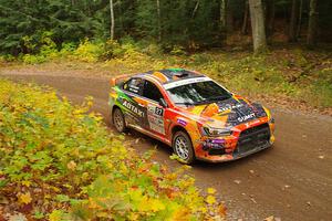 Sumit Panjabi / Michelle Rogers Mitsubishi Lancer Evo X on SS2, Bob Lake I.