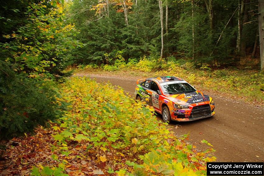 Sumit Panjabi / Michelle Rogers Mitsubishi Lancer Evo X on SS2, Bob Lake I.