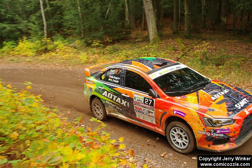 Sumit Panjabi / Michelle Rogers Mitsubishi Lancer Evo X on SS2, Bob Lake I.