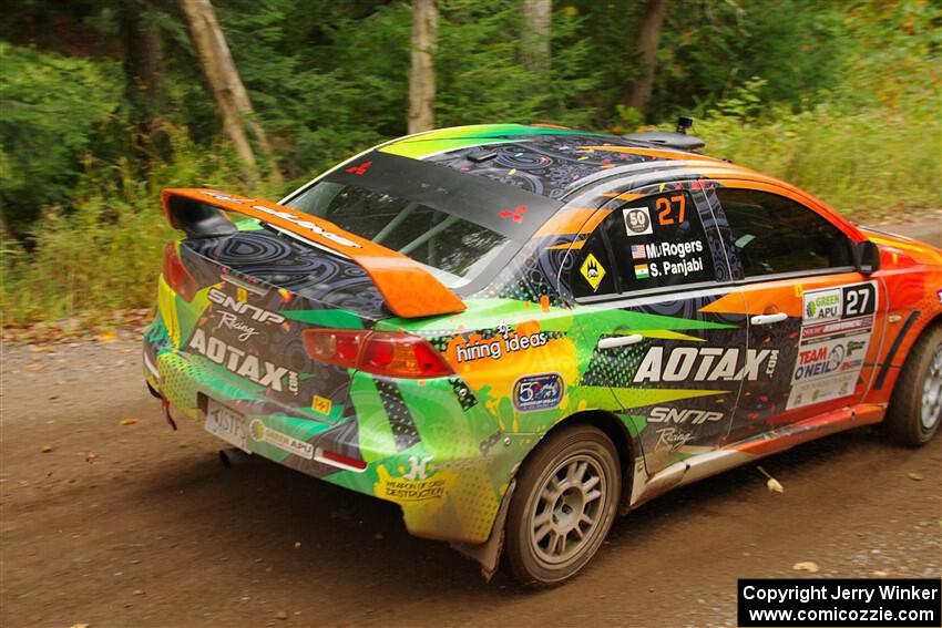 Sumit Panjabi / Michelle Rogers Mitsubishi Lancer Evo X on SS2, Bob Lake I.