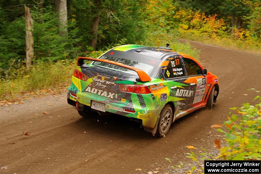 Sumit Panjabi / Michelle Rogers Mitsubishi Lancer Evo X on SS2, Bob Lake I.