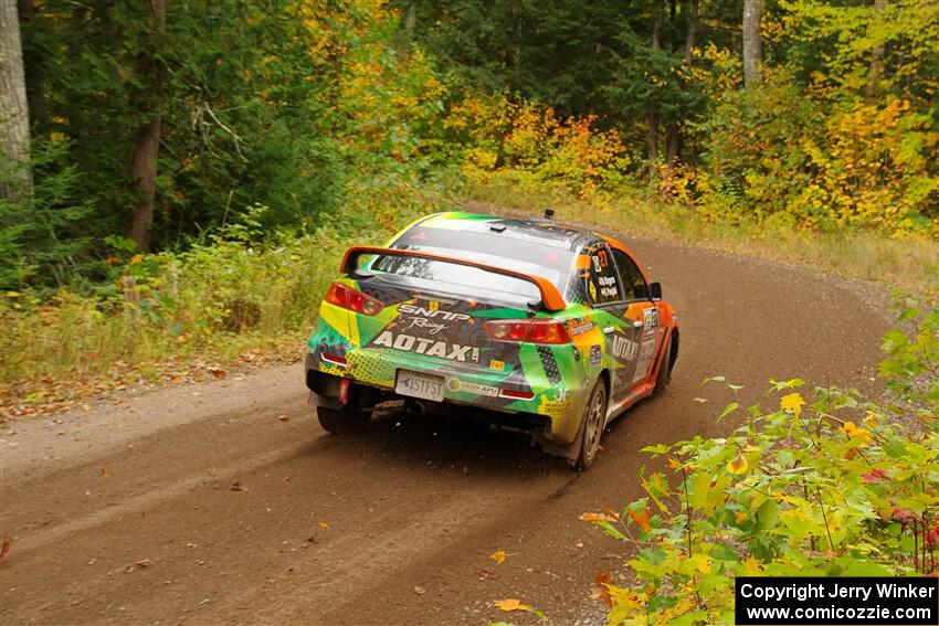 Sumit Panjabi / Michelle Rogers Mitsubishi Lancer Evo X on SS2, Bob Lake I.