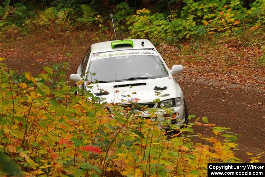 Jordon Haberer / Drew Staples Subaru Impreza on SS2, Bob Lake I.