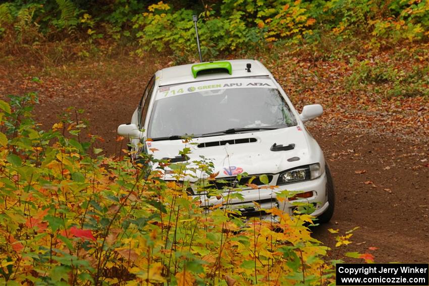 Jordon Haberer / Drew Staples Subaru Impreza on SS2, Bob Lake I.