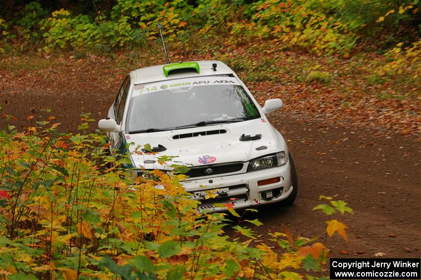 Jordon Haberer / Drew Staples Subaru Impreza on SS2, Bob Lake I.