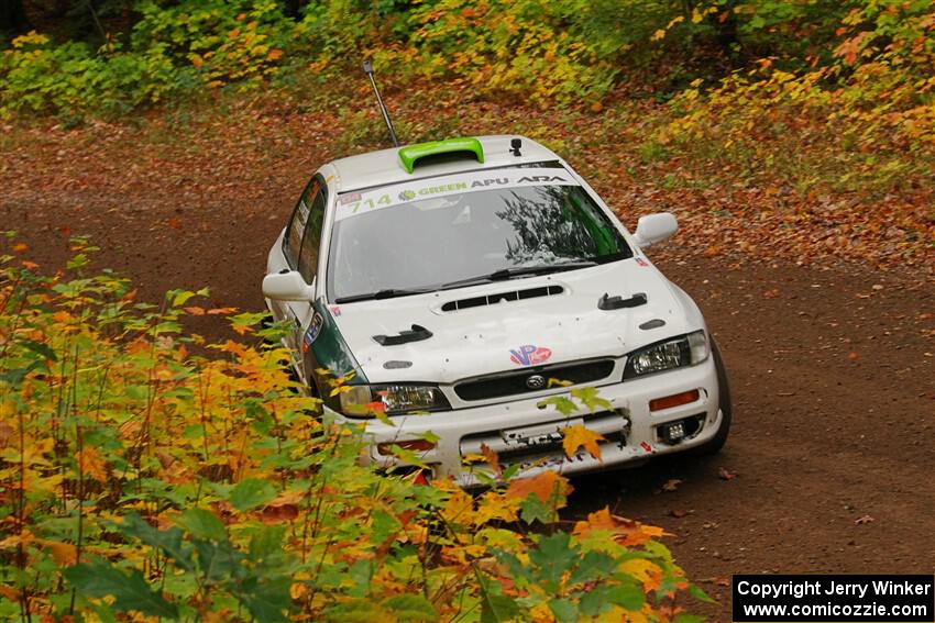 Jordon Haberer / Drew Staples Subaru Impreza on SS2, Bob Lake I.