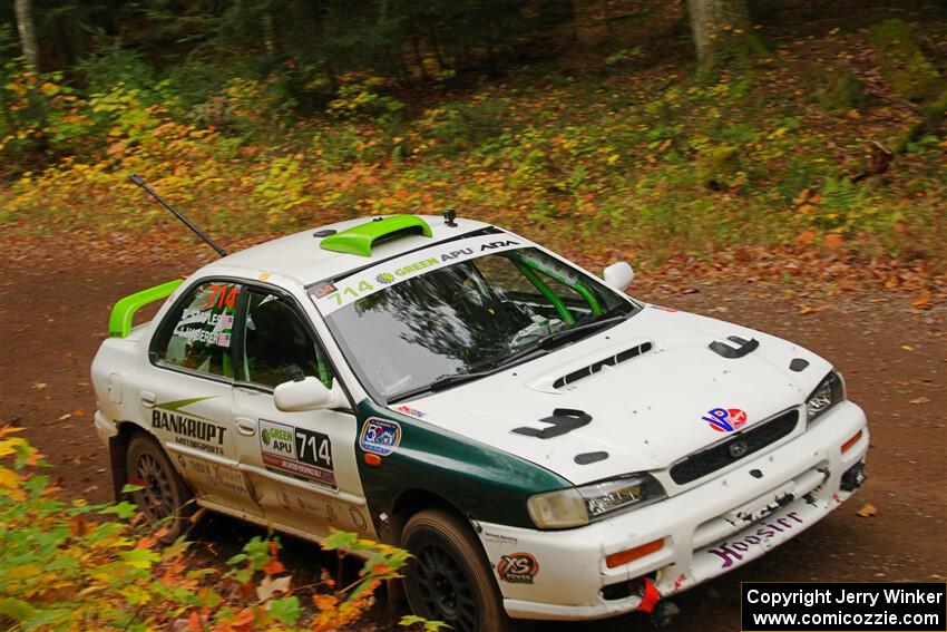 Jordon Haberer / Drew Staples Subaru Impreza on SS2, Bob Lake I.