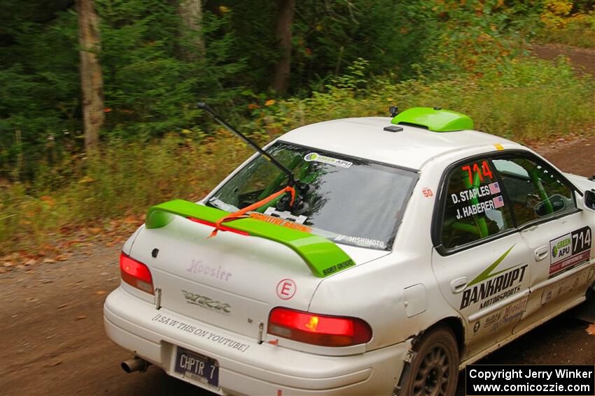 Jordon Haberer / Drew Staples Subaru Impreza on SS2, Bob Lake I.