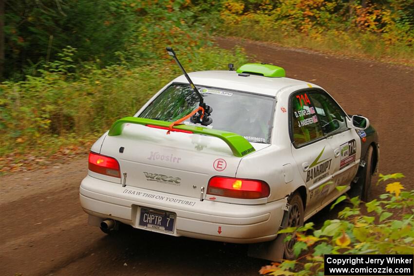 Jordon Haberer / Drew Staples Subaru Impreza on SS2, Bob Lake I.