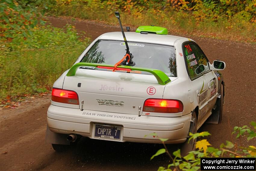 Jordon Haberer / Drew Staples Subaru Impreza on SS2, Bob Lake I.