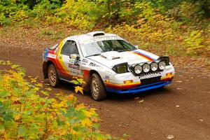 Kevin Schmidt / Kyle Roberts Mazda RX-7 on SS2, Bob Lake I.