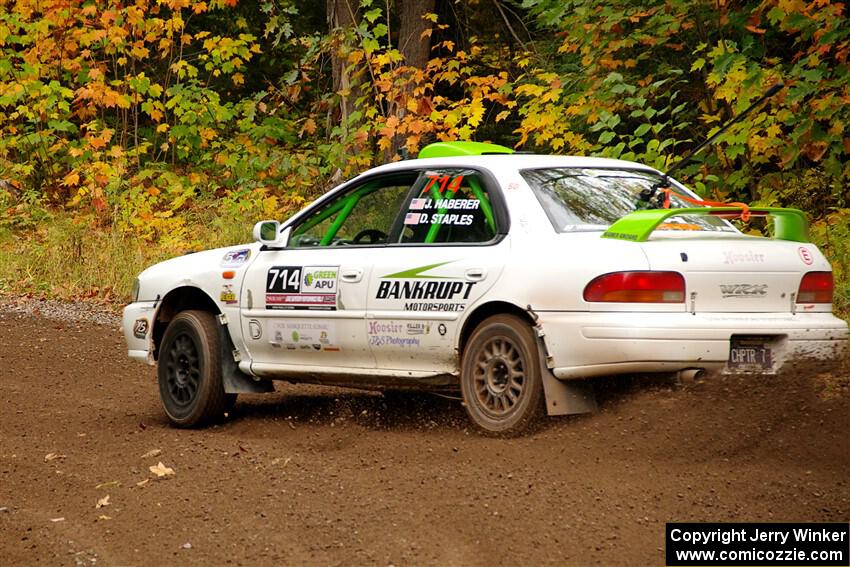 Jordon Haberer / Drew Staples Subaru Impreza on SS2, Bob Lake I.