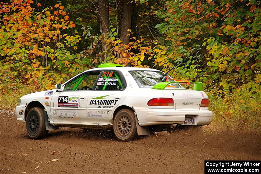 Jordon Haberer / Drew Staples Subaru Impreza on SS2, Bob Lake I.