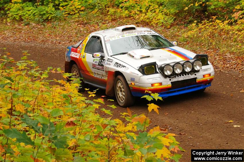 Kevin Schmidt / Kyle Roberts Mazda RX-7 on SS2, Bob Lake I.