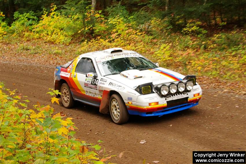 Kevin Schmidt / Kyle Roberts Mazda RX-7 on SS2, Bob Lake I.