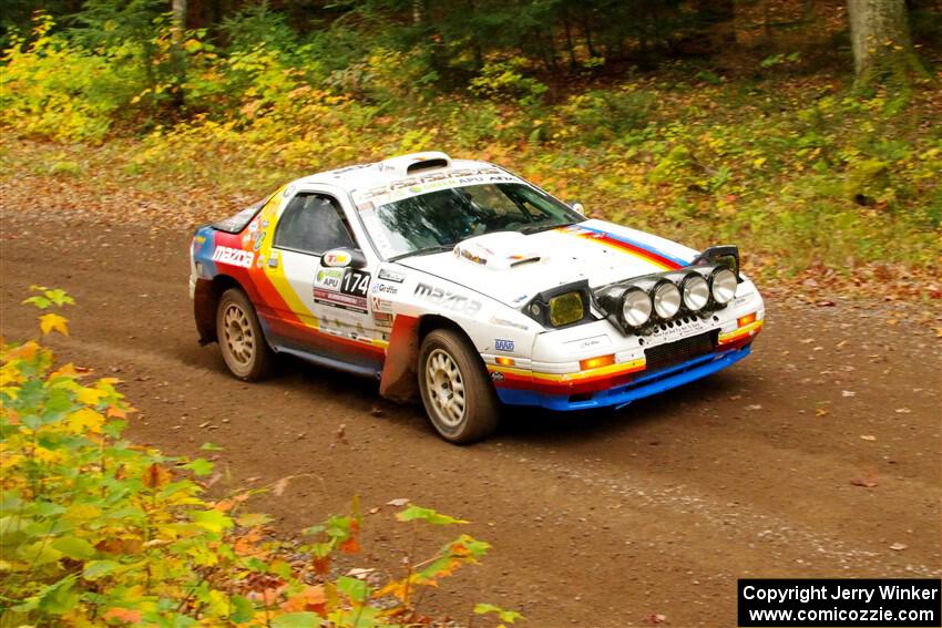 Kevin Schmidt / Kyle Roberts Mazda RX-7 on SS2, Bob Lake I.