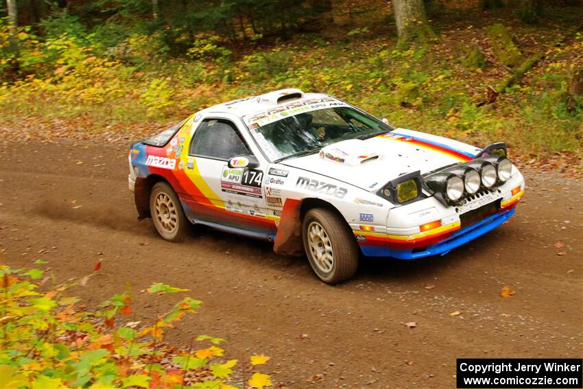 Kevin Schmidt / Kyle Roberts Mazda RX-7 on SS2, Bob Lake I.