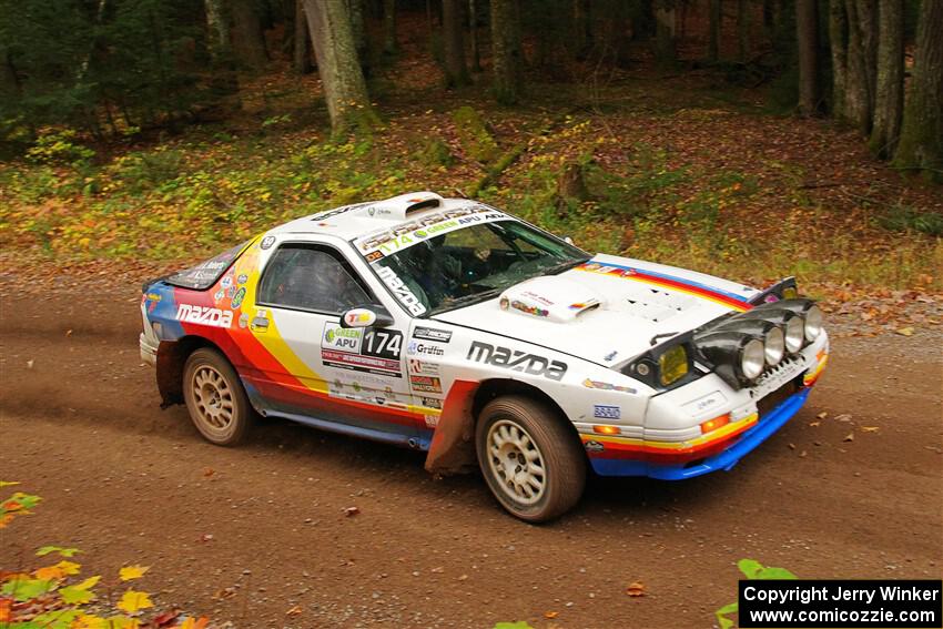 Kevin Schmidt / Kyle Roberts Mazda RX-7 on SS2, Bob Lake I.