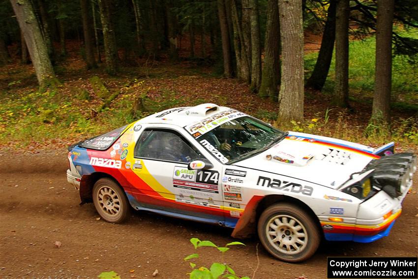 Kevin Schmidt / Kyle Roberts Mazda RX-7 on SS2, Bob Lake I.