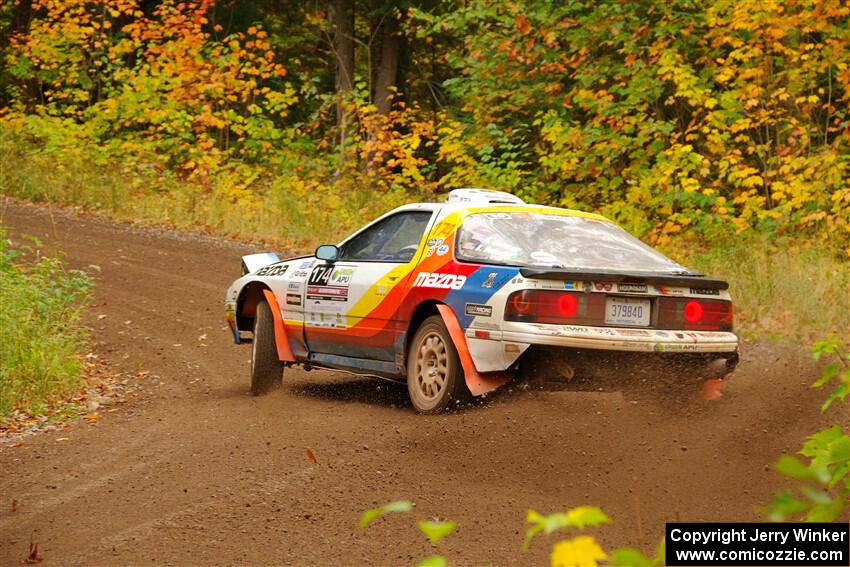 Kevin Schmidt / Kyle Roberts Mazda RX-7 on SS2, Bob Lake I.