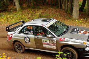 Scott Crouch / Ryan Scott Subaru WRX on SS2, Bob Lake I.