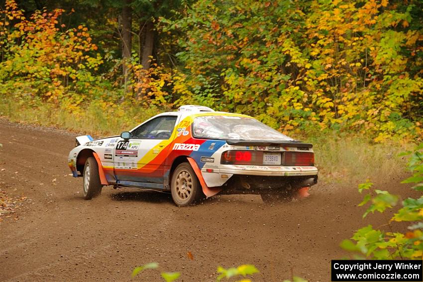 Kevin Schmidt / Kyle Roberts Mazda RX-7 on SS2, Bob Lake I.