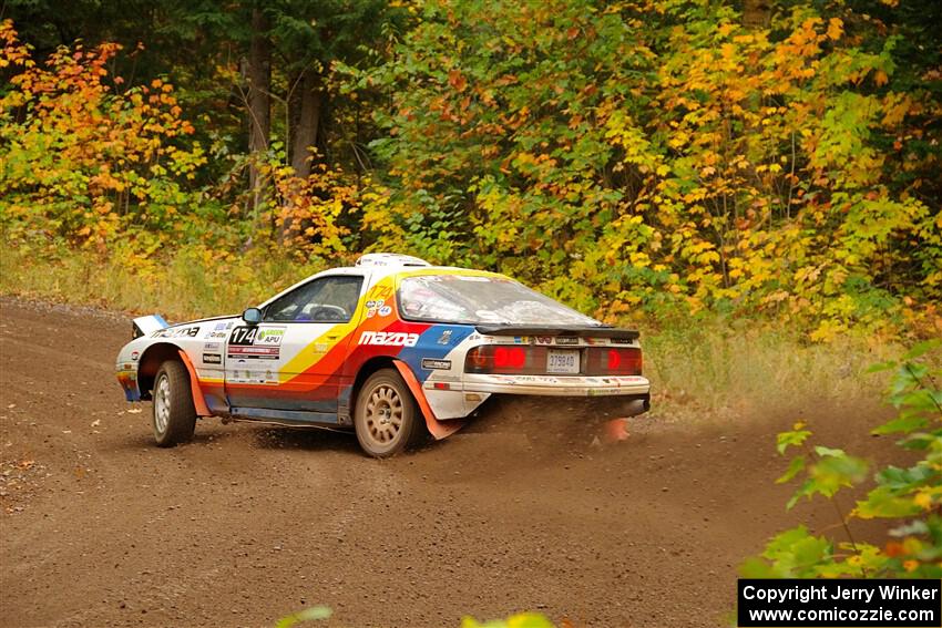 Kevin Schmidt / Kyle Roberts Mazda RX-7 on SS2, Bob Lake I.