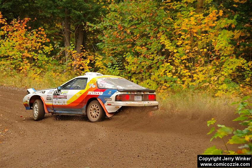 Kevin Schmidt / Kyle Roberts Mazda RX-7 on SS2, Bob Lake I.