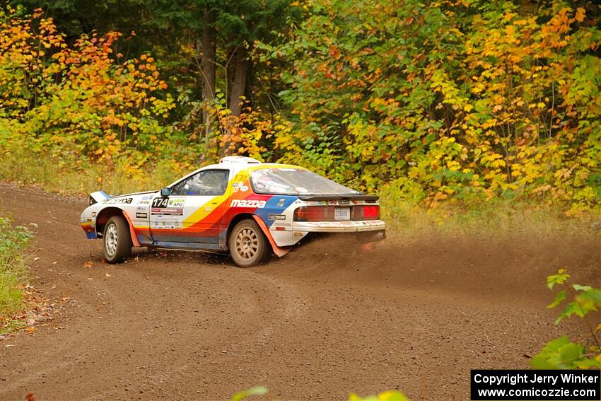 Kevin Schmidt / Kyle Roberts Mazda RX-7 on SS2, Bob Lake I.