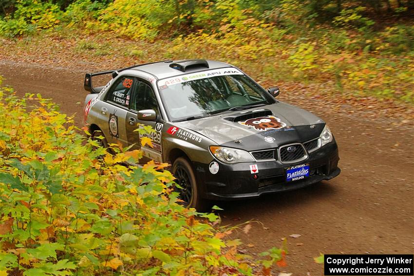 Scott Crouch / Ryan Scott Subaru WRX on SS2, Bob Lake I.