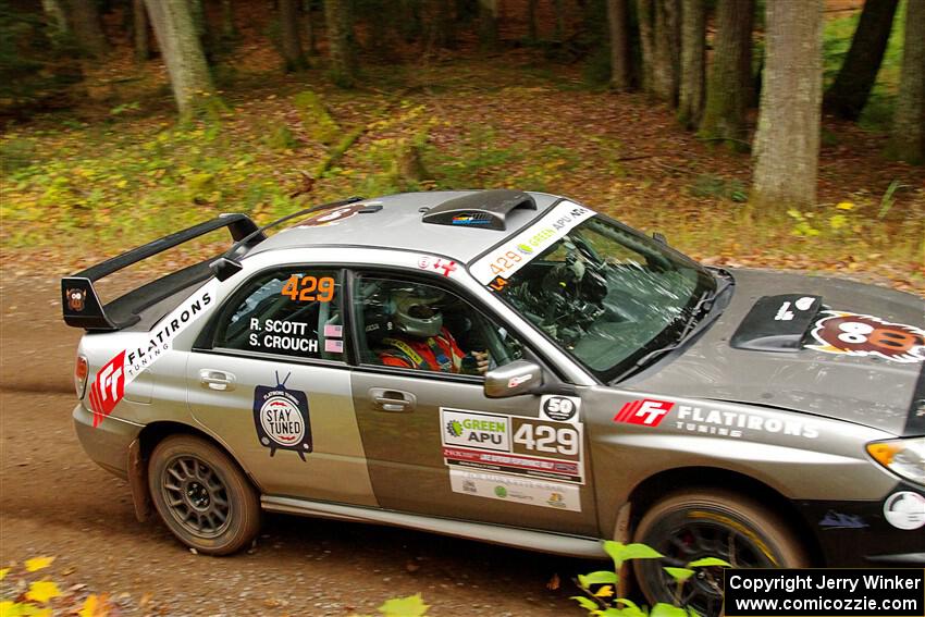 Scott Crouch / Ryan Scott Subaru WRX on SS2, Bob Lake I.