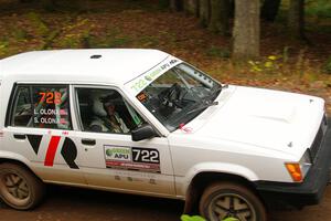 Steven Olona / Lauren Olona Toyota Tercel RWD on SS2, Bob Lake I.