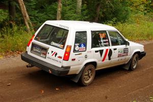 Steven Olona / Lauren Olona Toyota Tercel RWD on SS2, Bob Lake I.