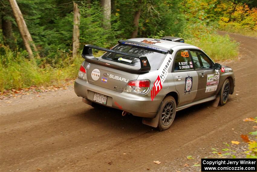 Scott Crouch / Ryan Scott Subaru WRX on SS2, Bob Lake I.